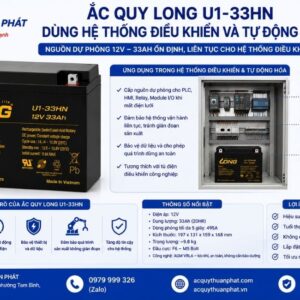 Ắc Quy Long U1-33HN dùng hệ thống điều kiển tự động hóa