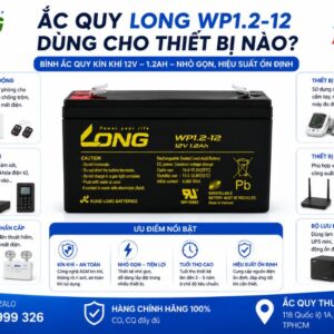 Ắc Quy Long WP1.2 12 dùng cho thiết bị nào