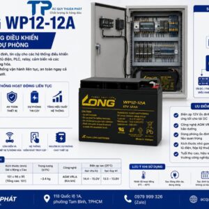 Ắc Quy Long WP12-12A dùng hệ thống nguồn dự phòng