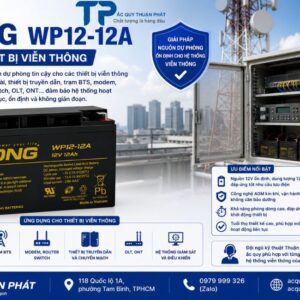 Ắc Quy Long WP12-12A dùng thiết bị viễn thông