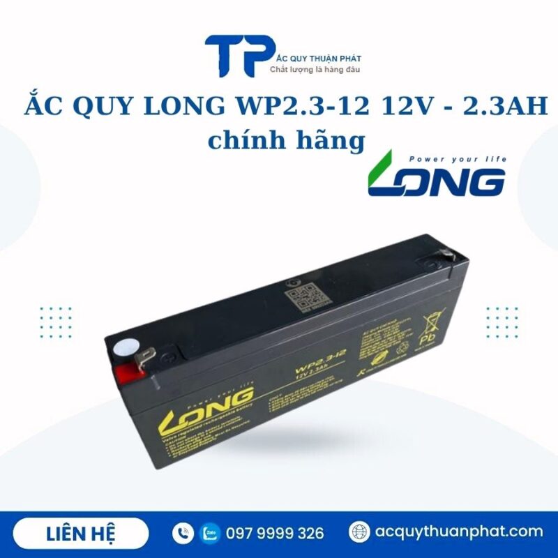 Ắc Quy Long WP2.3-12 12V - 2.3AH chính hãng