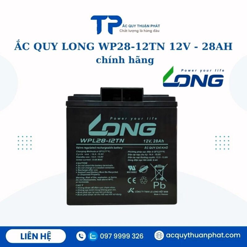 Ắc Quy Long WP28-12N 12V - 28AH chính hãng