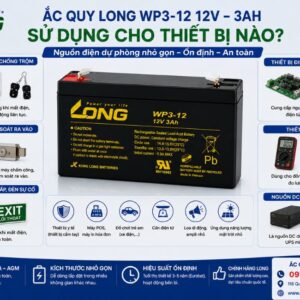 Ắc Quy Long WP3-12 dùng cho thiết bị nào