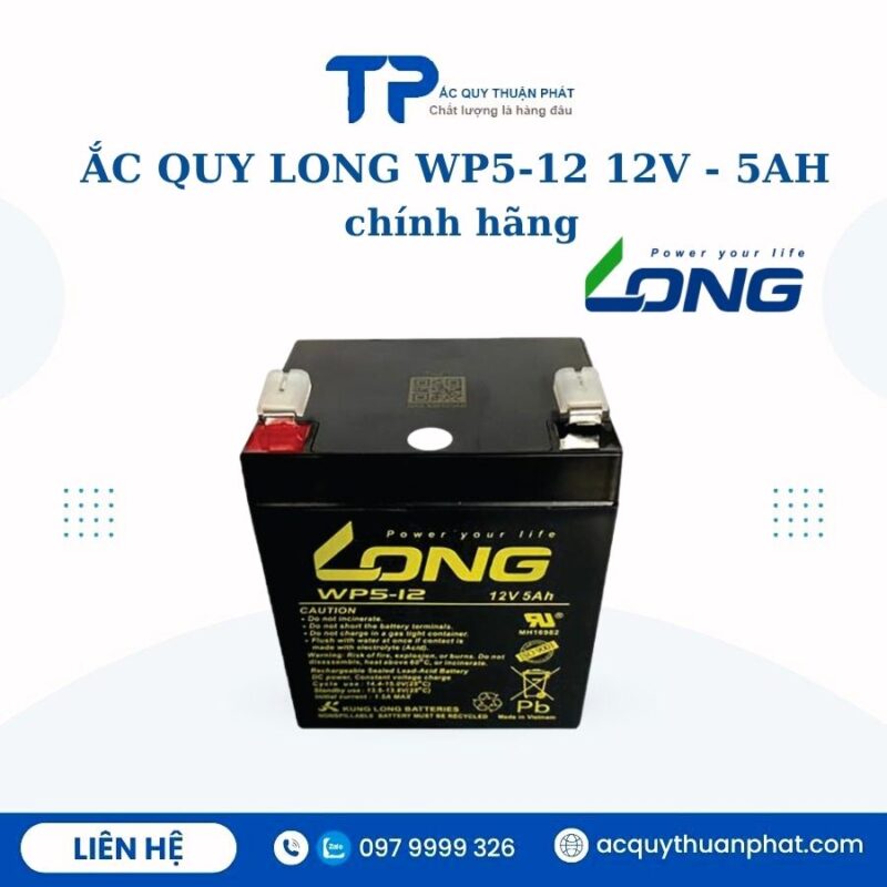 Ắc Quy Long WP5-12 12V - 5AH chính hãng