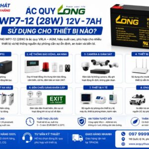Ắc Quy Long WP7-12 (28W) sử dụng thiết bị nào