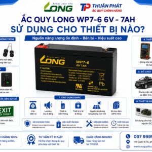 Ắc Quy Long WP7-6 sử dụng cho thiết bị nào
