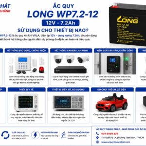 Ắc Quy Long WP7.2-12 sử dụng thiết bị nào