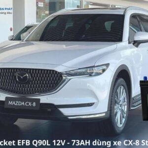 Ắc Quy Rocket EFB Q90L 12V - 73AH dùng xe CX8 Start-stop