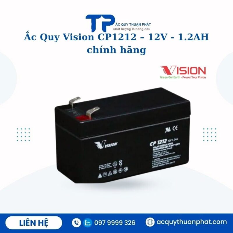 Ắc Quy Vision CP1212 12V - 1.2AH chính hãng