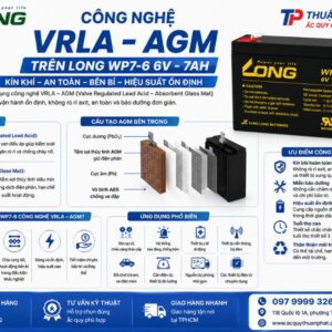 Công nghệ VRLA AGM trên Long WP7-6