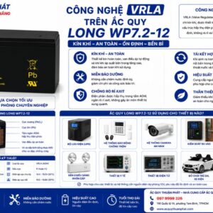Công nghệ VRLA trên ắc quy Long WP7.2-12