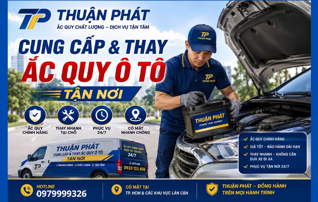 Đại lý ắc quy ô tô chính hãng