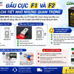 Đầu cực F1 và F2 chi tiết nhỏ nhưng quan trọng