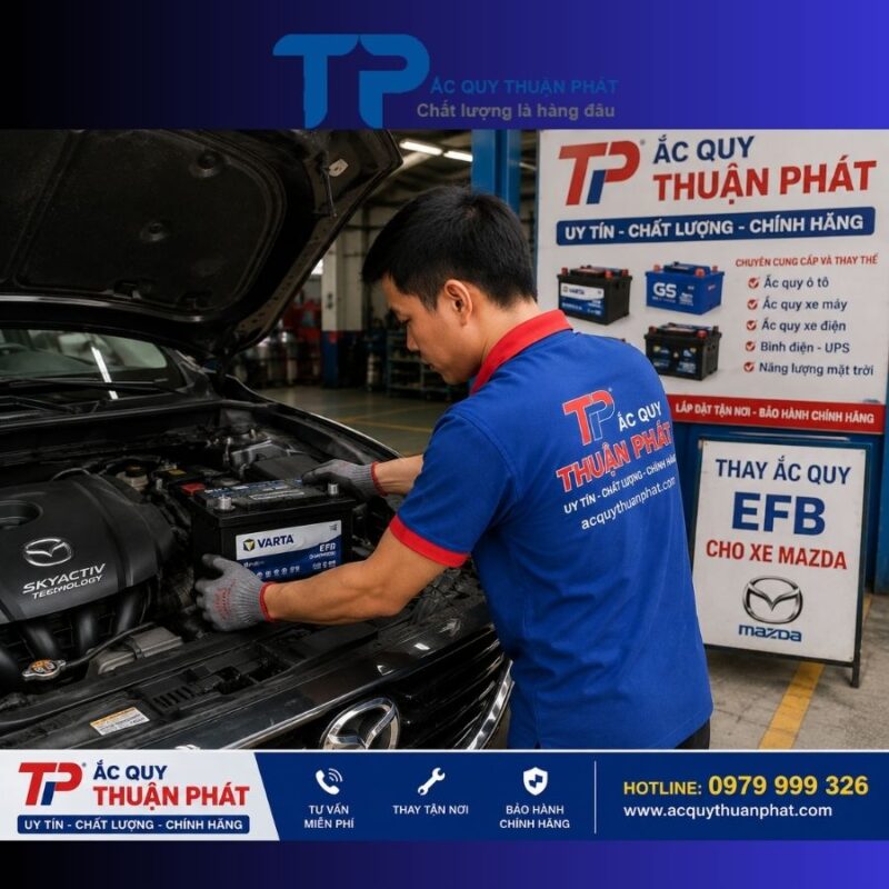 Dịch vụ thay ắc quy EFB tận nơi