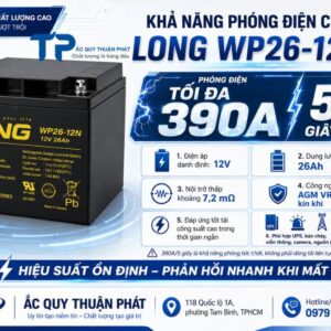 Khả năng phóng điện ắc quy Long WP26-12N