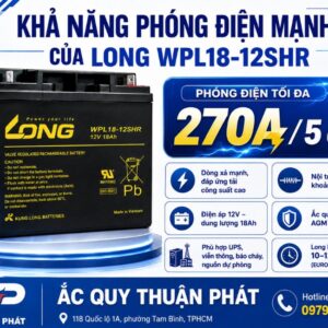 Khả năng phóng điện mạnh của Long WPL18-12SHR