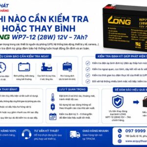 Khi nào cần kiểm tra hoặc thay bình Long WP7-12 (28W)