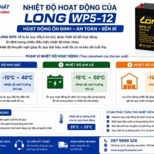 Nhiệt độ hoạt động của Long WP5-12