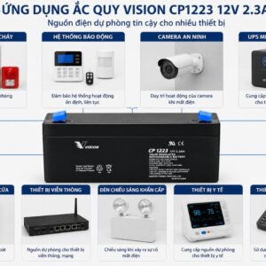 Ứng dụng ắc quy Vision CP1223 12V - 2.3AH