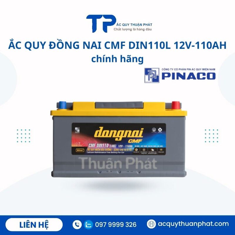 Ắc Quy Đồng Nai CMF DIN110L 12V -110AH chính hãng