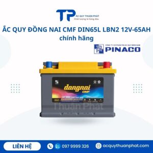 Ắc Quy Đồng Nai CMF DIN65L LBN2 12V - 65AH chính hãng