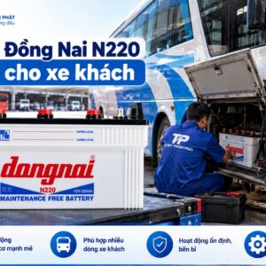 Ắc Quy Đồng Nai N220 dùng cho xe khách