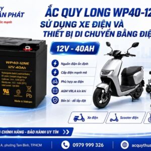Ắc Quy Long WP40-12NE dùng xe điện và thiết bị công nghiệp