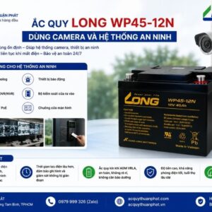 Ắc Quy Long WP45-12N dùng hệ thống an ninh