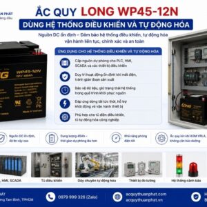 Ắc Quy Long WP45-12N dùng hệ thống điều khiển