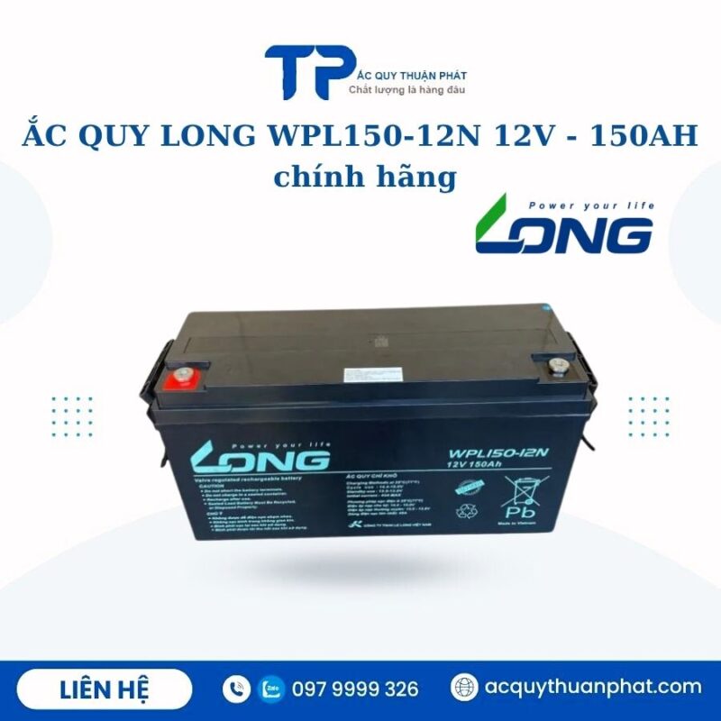 Ắc Quy Long WPL150-12N 12V - 150AH chính hãng