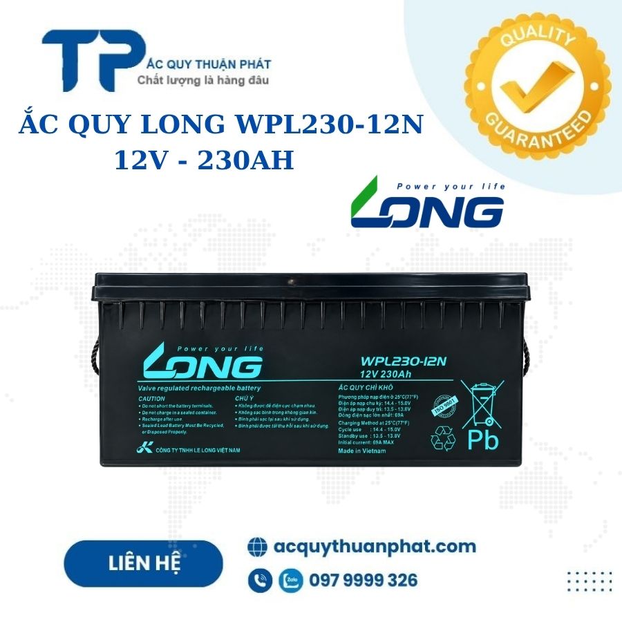 Ắc Quy Long WPL230-12N 12V - 230AH