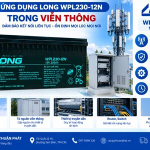 Ắc Quy Long WPL230-12N dùng hệ thống viễn thông