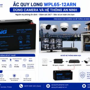 Ắc Quy Long WPL65-12ARN dùng camera và hệ thống an ninh