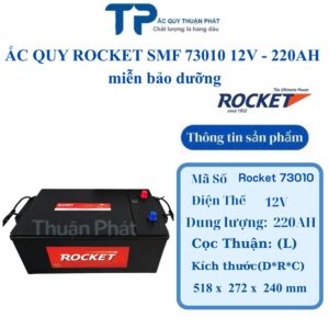 Ắc Quy Rocket SMF 73010 12V - 220AH miễn bảo dưỡng