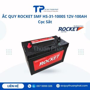 Ắc Quy Rocket SMF HS-1000S 12V - 100AH cọc sắt