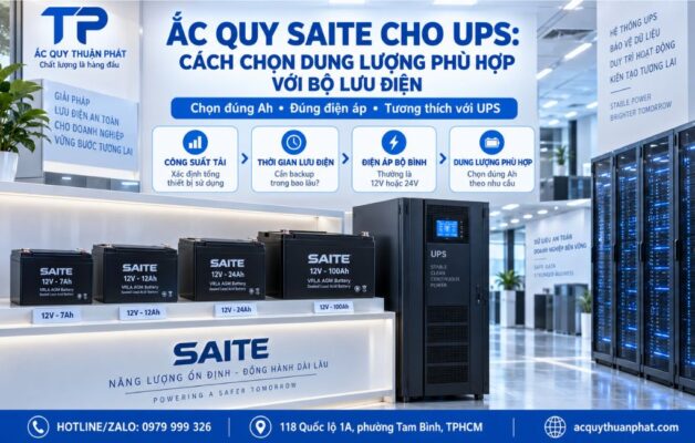 Ắc Quy Saite dùng UPS