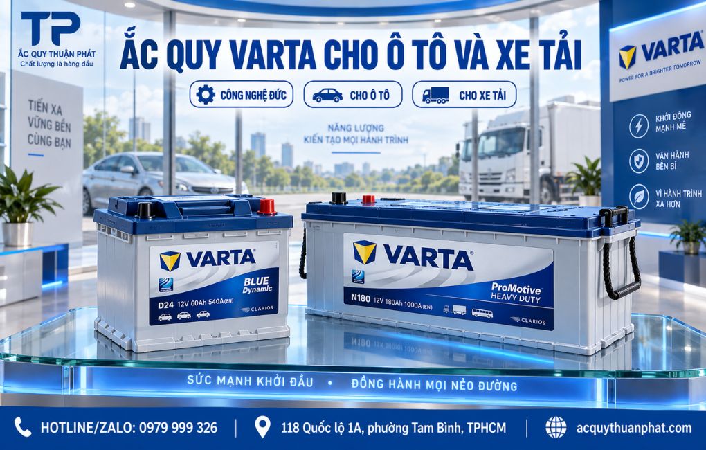 Ắc Quy Varta dùng cho ô tô và xe tải