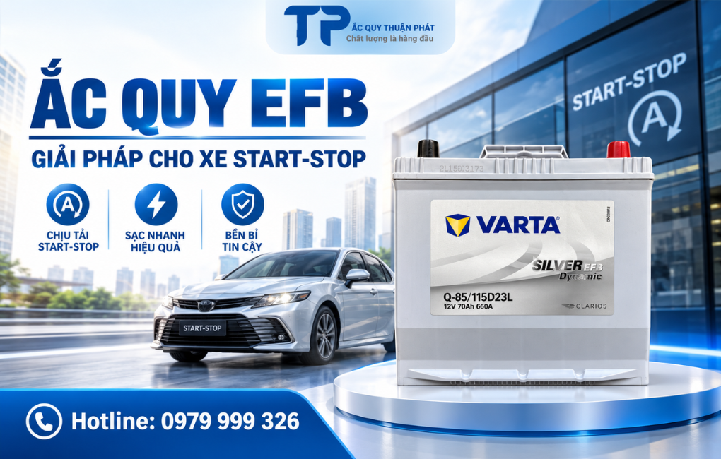 Ác Quy Varta EFB giải pháp cho Start-Stop