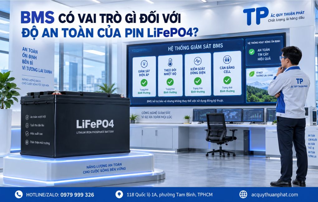 BMS có vai trò gì đối với độ an toàn của Pin LifeP04