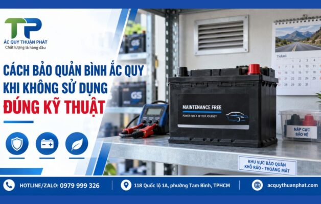 Cách bảo quản bình ắc quy khi không sử dụng đúng kỹ thuật