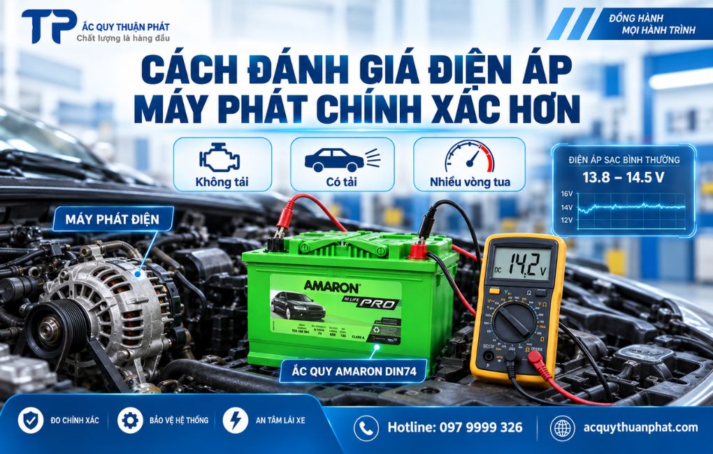 Cách đánh giá điện áp máy phát điện chính xác