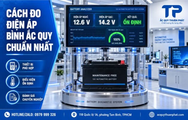 Cách đo điện áp bình ắc quy chuẩn nhất