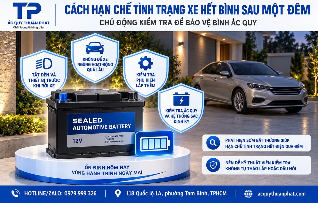 Cách hạn chế tình trạng xe hết bình sau một đêm