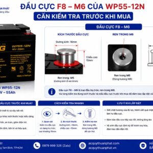 Cách kiểm tra đầu cực F8-M6 của WP55-12N trước khi mua