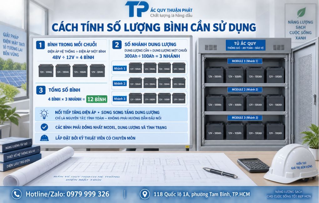 Cách tính số lượng bình cần sử dụng