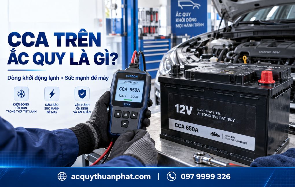 CCA trên ắc quy là gì