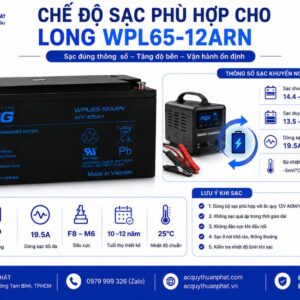 Chế độ sạc phù hợp cho Long WPL65-12ARN