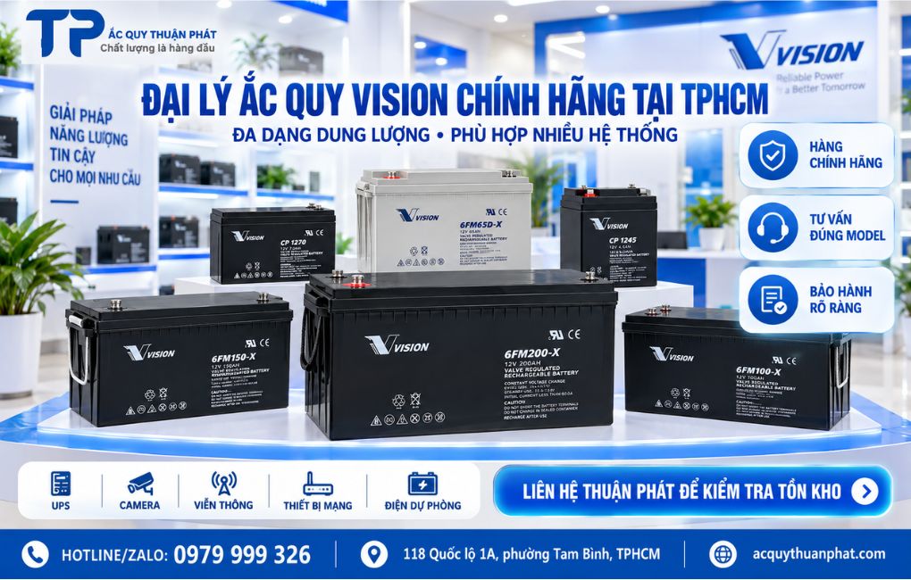 Đại lý ắc quy Vision chính hãng