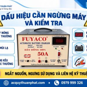Dấu hiệu cần ngưng máy và kiểm tra