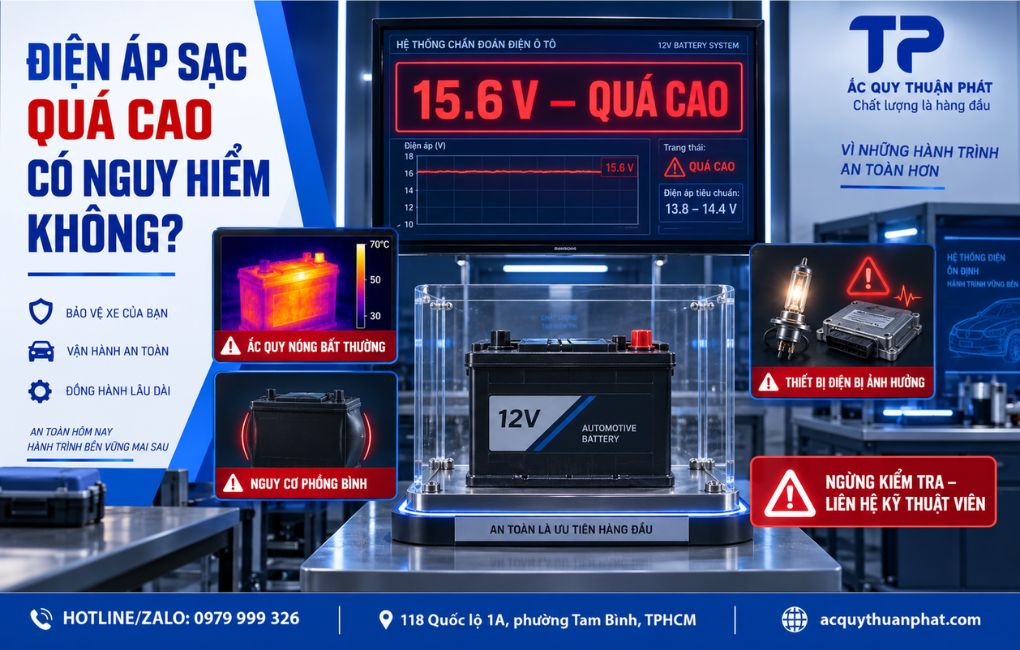 Điện áp sạc quá cao có nguy hiểm không